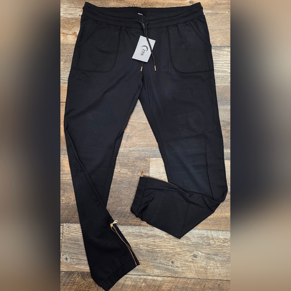 ZYIA Peak XXL 31" (Long) Black Joggers with Zippers & Pockets